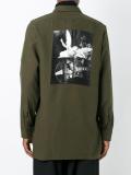 graphic print long shirt