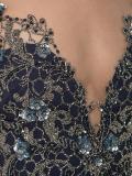 embroidered ruffle detail dress