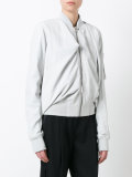 zip leather bomber jacket
