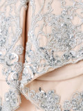 strapless embellished playsuit