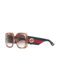 embellished frame sunglasses