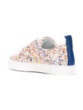splatter print slip-on sneakers