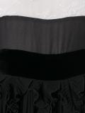 monochrome long length evening dress