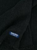 logo plaque knit scarf