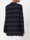 Striped pussybow top