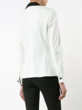 contrast collar blazer