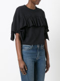 ruffle detail T-shirt
