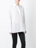 overlap tie shirt