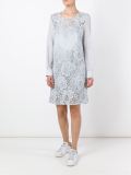 guipure lace panel dress 