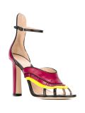 fringed high-heel sandals