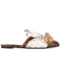 snake print sandals 