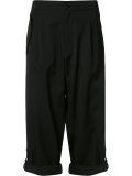 folded hem cropped trousers