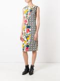 zipped panelled dress