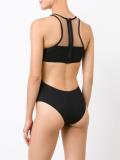 mesh panelled swimsuit