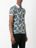 floral print polo shirt