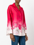 ombré floral shirt