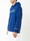 'work' print hoodie