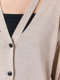 cut-out detail knitted cardigan