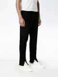 slit hem track pants