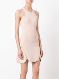 lace-up mini dress