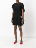 ruffled mini dress
