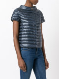 short-sleeved puffer jacket