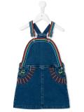 rainbow embroidered sunflower dress