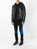 colour block biker sweatpants