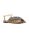 snakeskin effect sandals 