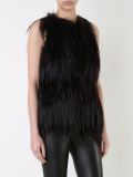 long goat hair vest