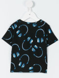 headphones print T-shirt 