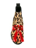 animal print Chelsea boots