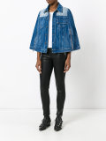 short denim cape