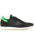 neon detailing lace-up sneakers