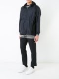 elasticated cuffs hooded jacket