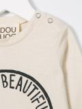 ‘you are beautiful’印花上衣