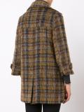 plaid zip up coat