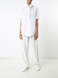 neck strap shortsleeved shirt
