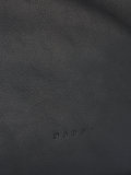 embossed logo tote bag