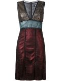 'Chainmail' paneled dress