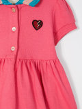 contrast collar dress