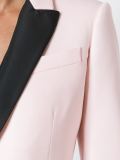 contrasting lapel blazer