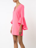 ruffled sleeves dress