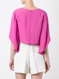 v-neck cropped blouse 
