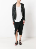 drawstring asymmetric skirt 
