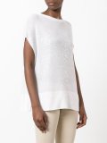 sequin-embellished knitted top