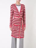 zig-zag belted cardi-coat