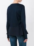 ruffled hem sweatshirt 