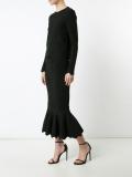 scalloped hem blouse