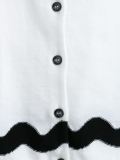 wavy intarsia cardigan